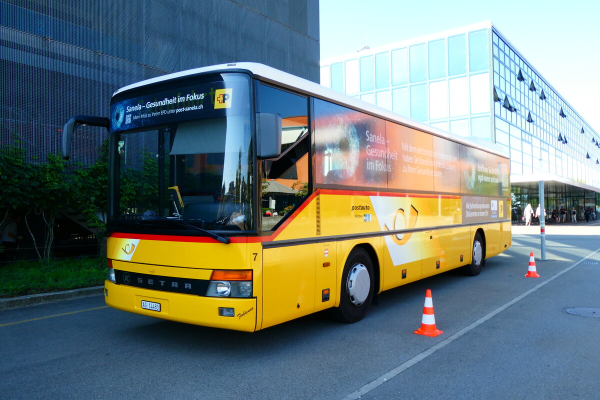 (279'385) - Tschannen, Zofingen - Nr. 7/AG 14'483/PID 90 - Setra am 26. August 2025 in Baar, Kantonsspital