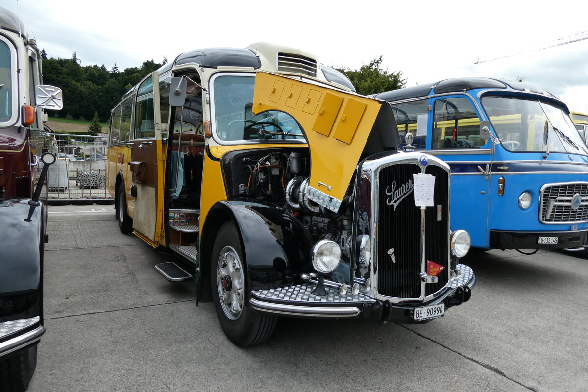 (279'628) - Ritter, Sch�pbach - BE 90'990 - Saurer/Gangloff (ex Linder, Einigen; ex P 23'146; ex P 2215) am 30. August 2025 in Oberkirch, CAMPUS Sursee