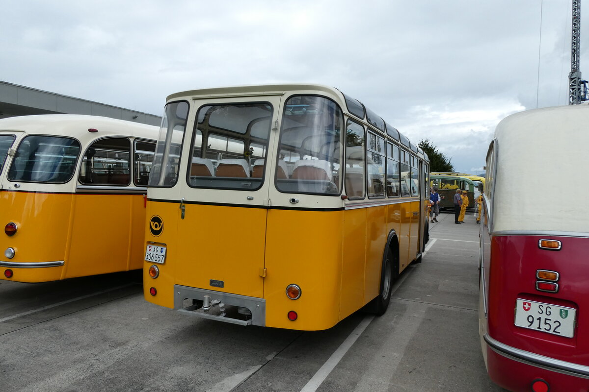 (279'747) - Streiff, Gelterkinden - AG 306'557 - Saurer/Gangloff (ex Oldie-Tours Z�risee, Wollerau; ex OTAG, Wald; ex Leibundgut, Obergoldbach; ex Krebs, Belpberg) am 30. August 2025 in Oberkirch, CAMPUS Sursee 