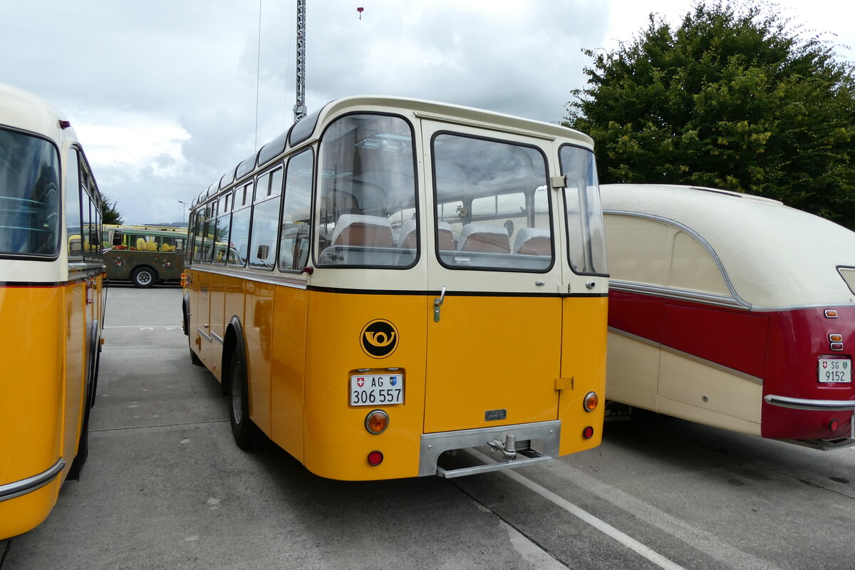 (279'750) - Streiff, Gelterkinden - AG 306'557 - Saurer/Gangloff (ex Oldie-Tours Z�risee, Wollerau; ex OTAG, Wald; ex Leibundgut, Obergoldbach; ex Krebs, Belpberg) am 30. August 2025 in Oberkirch, CAMPUS Sursee