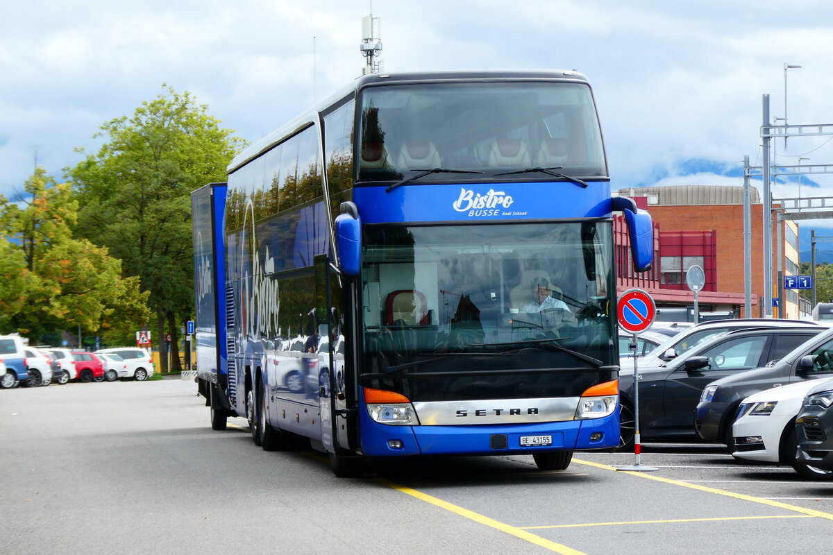 (279'820) - Schaad, Bern - BE 43'155 - Setra am 1. September 2025 in Thun, CarTerminal