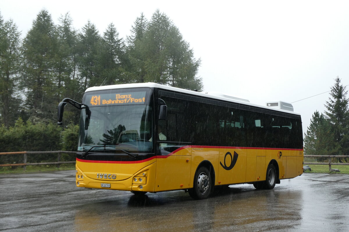 (280'182) - PostAuto Graub�nden - GR 167'949/PID 12'013 - Iveco (ex Nr. 7) am 9. September 2025 in Vals, Zervreila
