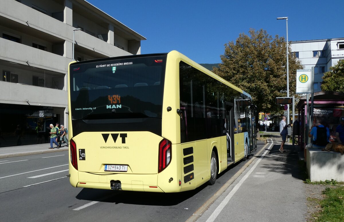 (280'535) - Breuss, Rankweil - Nr. 543/SZ 543 TI - MAN am 18. September 2025 in Telfs, Anton-Auer-Strasse