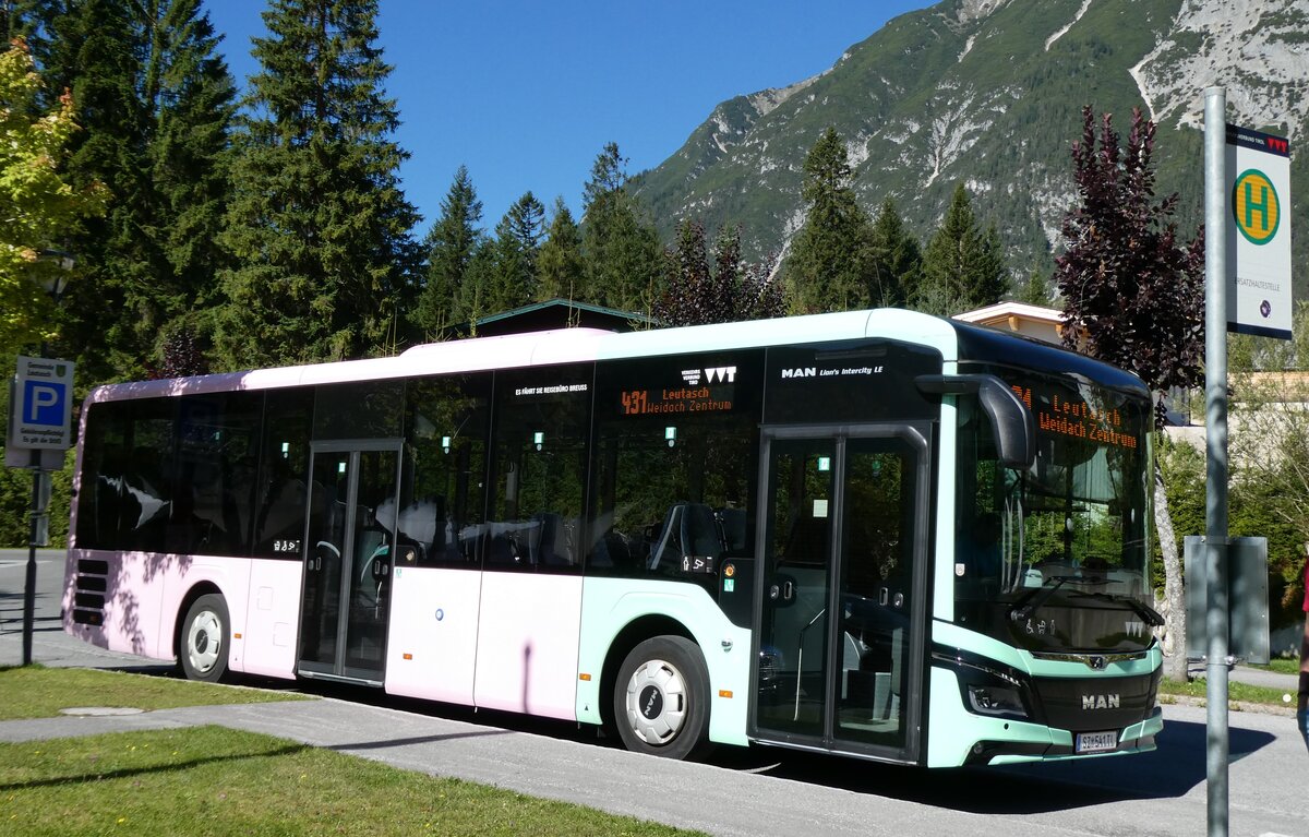 (280'601) - Breuss, Rankweil - Nr. 541/SZ 541 TI - MAN am 20. September 2025 in Leutasch, Weidach Zentrum