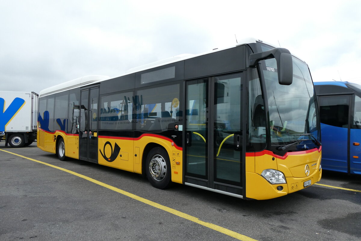 (280'818) - CarPostal Ouest - VD 9361/PID 10'703 - Mercedes (ex Faucherre, Moudon) am 28. September 2025 in Kerzers, Interbus