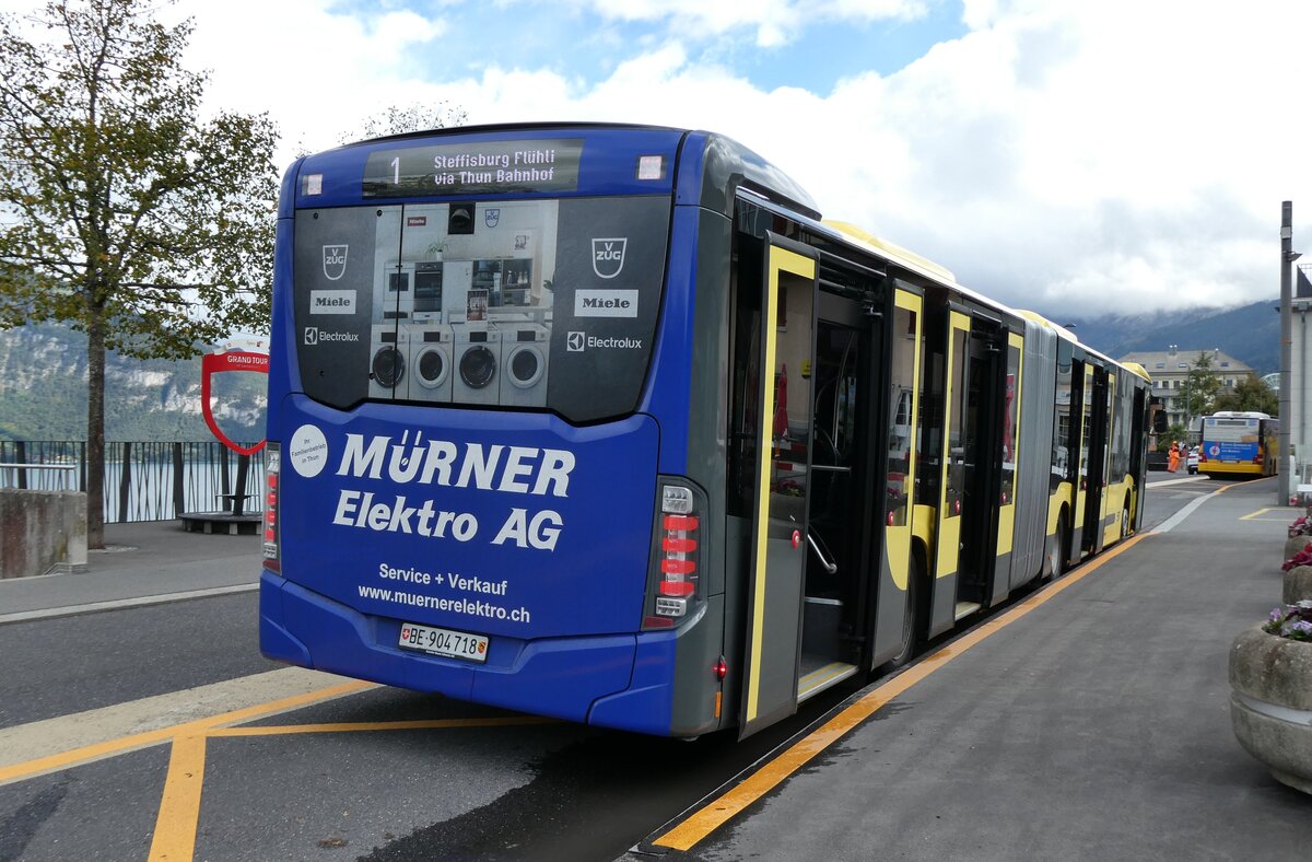 (281'042) - STI Thun - Nr. 718/BE 904'718 - Mercedes am 5. Oktober 2025 beim Bahnhof Spiez