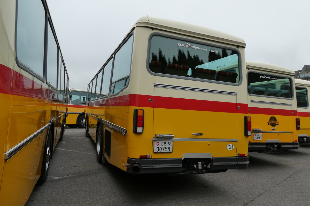 (281'363) - L�tscher, Haldenstein - GR 30'758 - Saurer/R&J (ex Dornbierer, Thal; ex FRAM Drachten/NL Nr. 24; ex PostAuto Graub�nden PID 2870; ex P 24'367) am 12. Oktober 2025 in Schwarzenberg, R�ssli