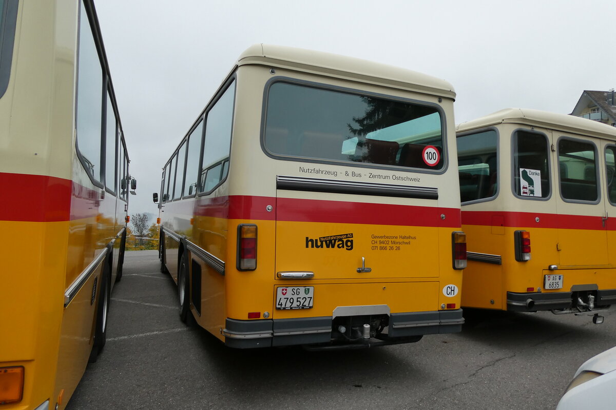 (281'372) - Huwag, M�rschwil - SG 479'527 - Saurer/R&J (ex Nef, Hemberg PID 3243; ex P 24'353) am 12. Oktober 2025 in Schwarzenberg, R�ssli