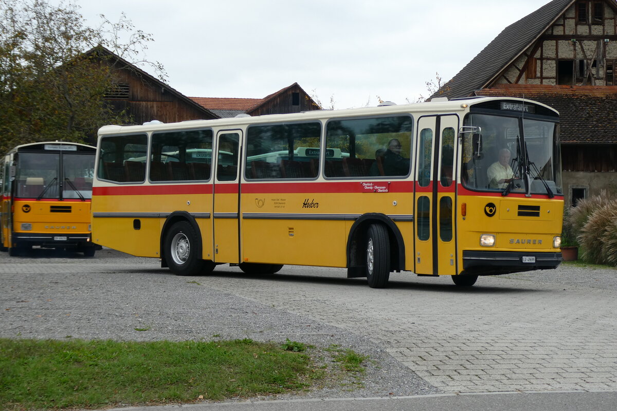 (281'467) - Huber, Oberkirch - LU 49'699 - Saurer/R&J (ex Frigg, Zernez; ex P 24'283) am 12. Oktober 2025 in Hitzkirch, Interkantonale Polizeischule