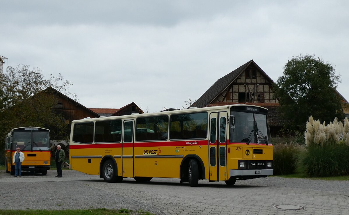 (281'472) - Oldtimer Club Saurer, Arbon - TG 95'083 - Saurer/T�scher (ex Schwizer, Goldach Nr. 2) am 12. Oktober 2025 in Hitzkirch, Interkantonale Polizeischule