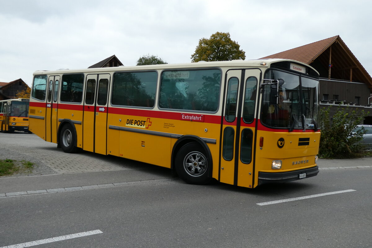 (281'475) - Gautschi, Suhr - AG 6835 - Saurer/T�scher (ex L�tscher, Neuheim Nr. 200/PID 2525; ex Cartek, Regensdorf; ex P 25'822) am 12. Oktober 2025 in Hitzkirch, Interkantonale Polizeischule