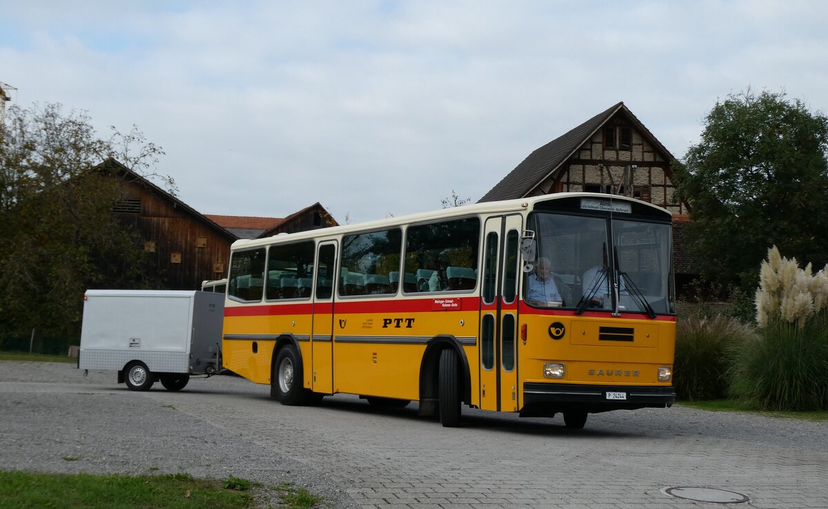 (281'481) - Schmid, Th�rishaus -  P 24'244  - Saurer/T�scher (ex P 24'244) am 12. Oktober 2025 in Hitzkirch, Interkantonale Polizeischule
