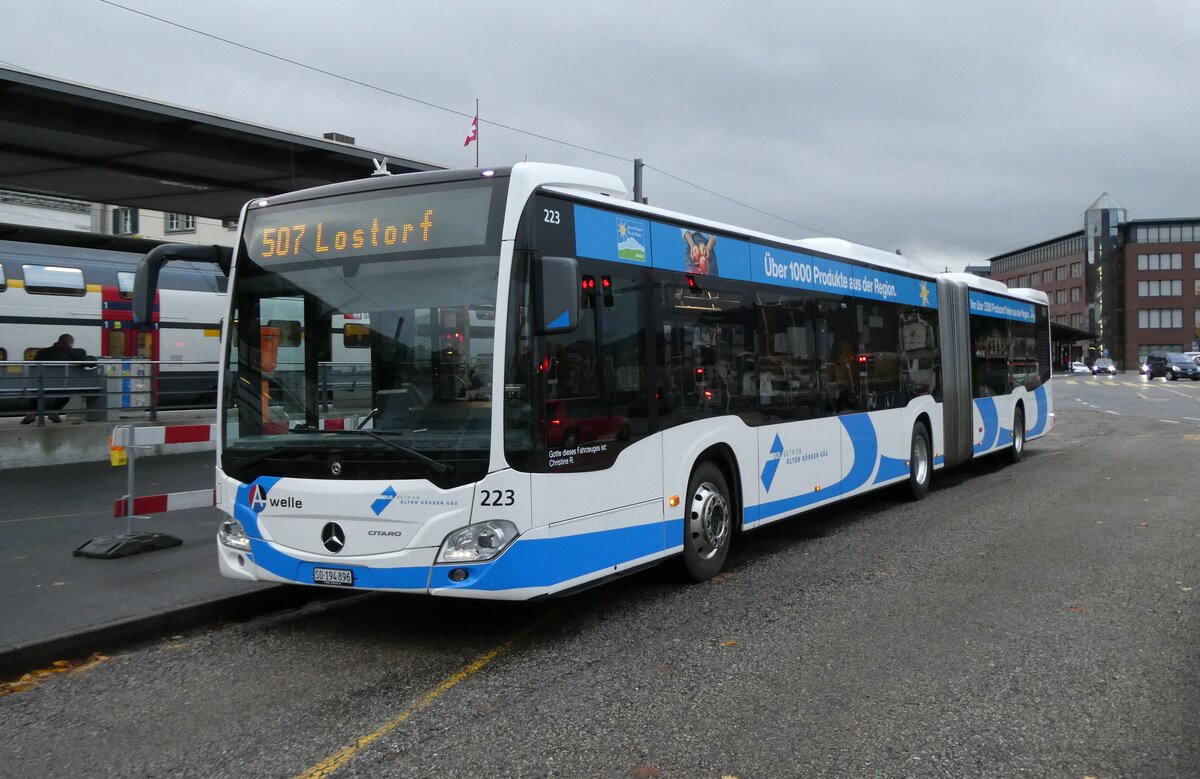 (281'788) - BOGG Wangen b.O. - Nr. 223/SO 194'896 - Mercedes am 25. Oktober 2025 beim Bahnhof Olten