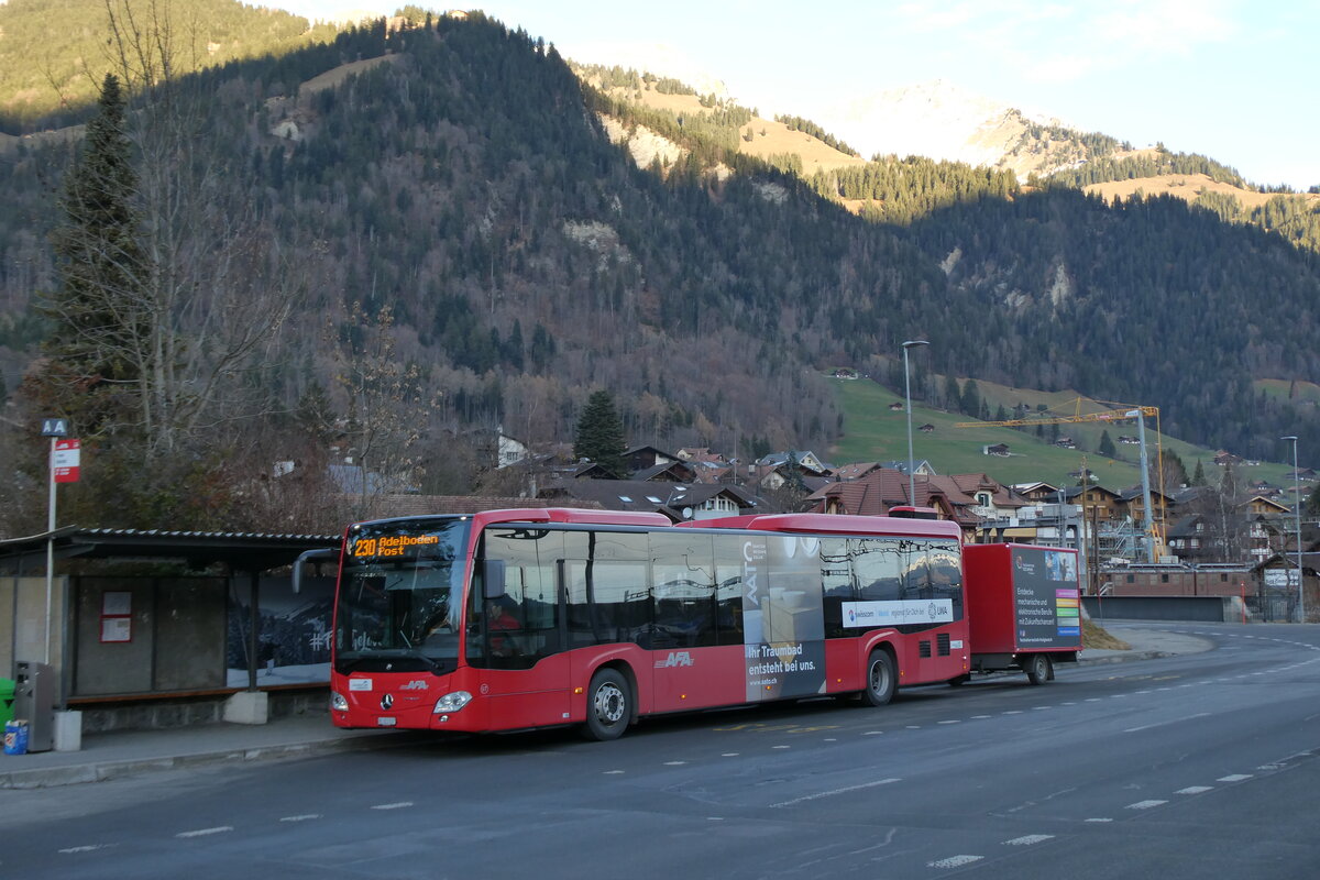 (283'312) - AFA Adelboden - Nr. 97/BE 823'927 - Mercedes am 20. Dezember 2025 beim Bahnhof Frutigen