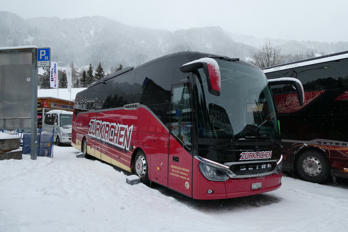 (284'024) - Zurkirchen, Malters - Nr. 11/LU 15'632 - Setra (ex Slovak Lines, SK-Bratislava) am 10. Januar 2026 in Adelboden, ASB