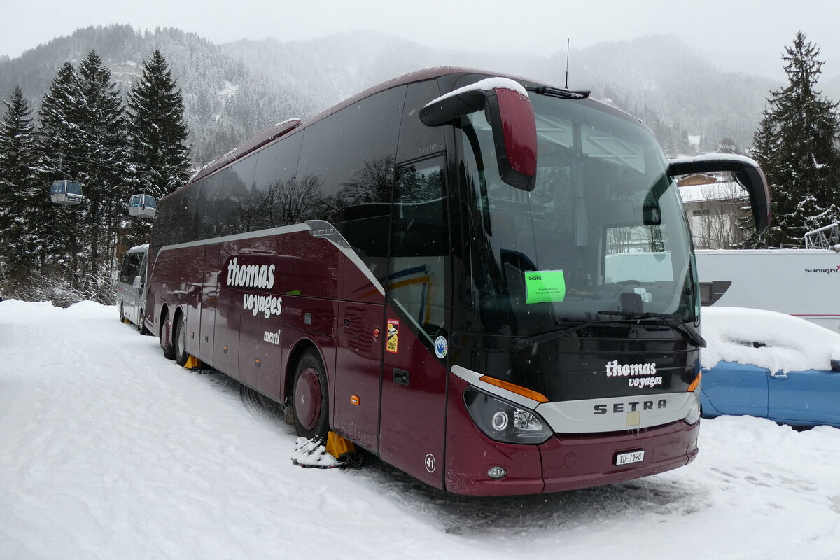 (284'060) - Thomas, Echallens - Nr. 43/VD 1198 - Setra am 10. Januar 2026 in Adelboden, ASB