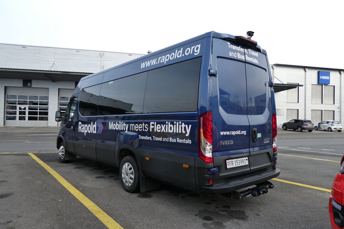 (284'264) - Rapold, Rheinau - FR 153'991 - Iveco am 17. Januar 2026 in Kerzers, Interbus