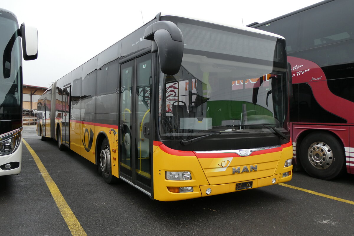 (284'757) - SB Trans, Sursee - Nr. 42/PID 10'564 - MAN (ex Stirnimann, Neuenkirch Nr. 42) am 7. Februar 2026 in Kerzers, Interbus