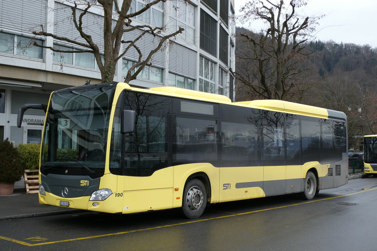 (284'946) - STI Thun - Nr. 190/BE 804'190 - Mercedes am 19. Februar 2026 bei der Schiffl�ndte Thun
