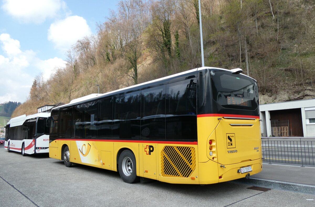 (285'690) - Amstein, Willisau - Nr. VOL 2/LU 15'097/PID 10'864 - Volvo am 23. M�rz 2026 beim Bahnhof Wolhusen