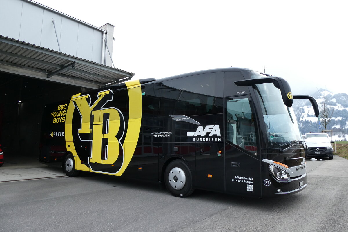 (285'748) - AFA Adelboden - Nr. 21/BE 1898 - Setra (ex Gerber, Deutschland; ex H�ffmann, D-Vechta) am 27. M�rz 2026 in Thun, Garage