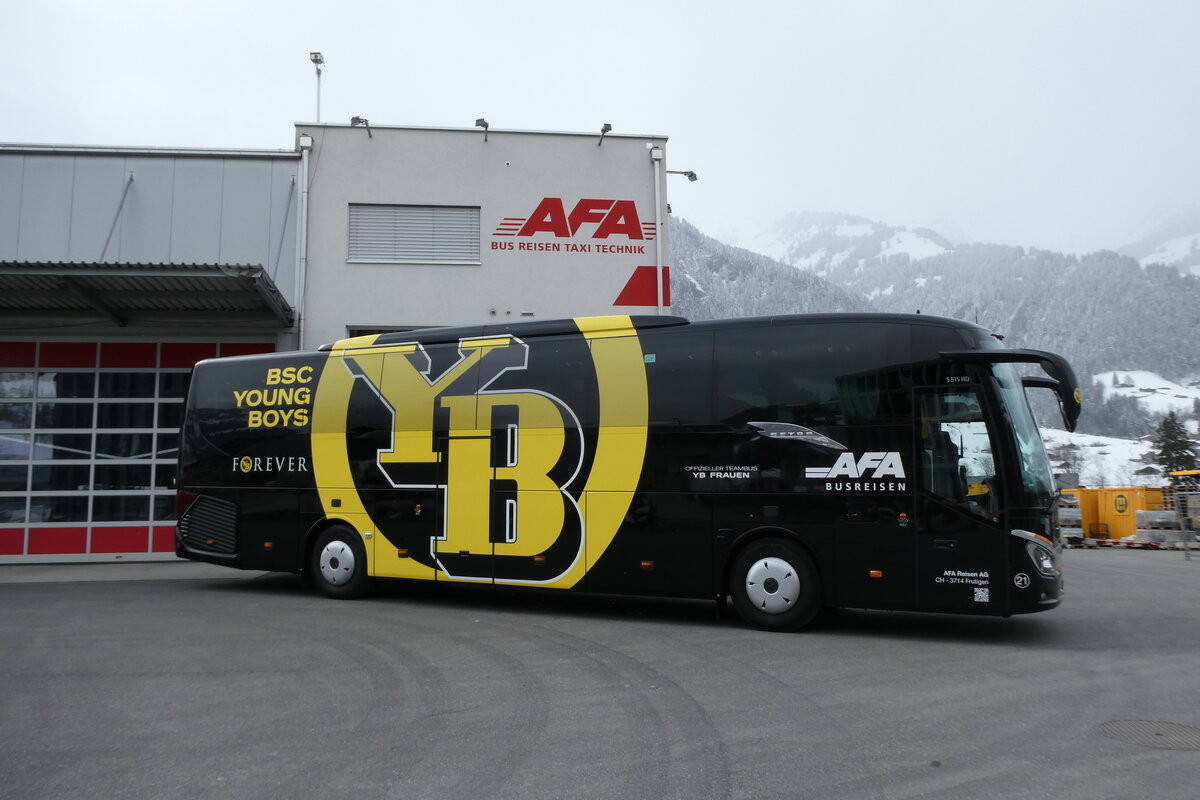 (285'758) - AFA Adelboden - Nr. 21/BE 1898 - Setra (ex Gerber, Deutschland; ex H�ffmann, D-Vechta) am 27. M�rz 2026 in Frutigen, Garage