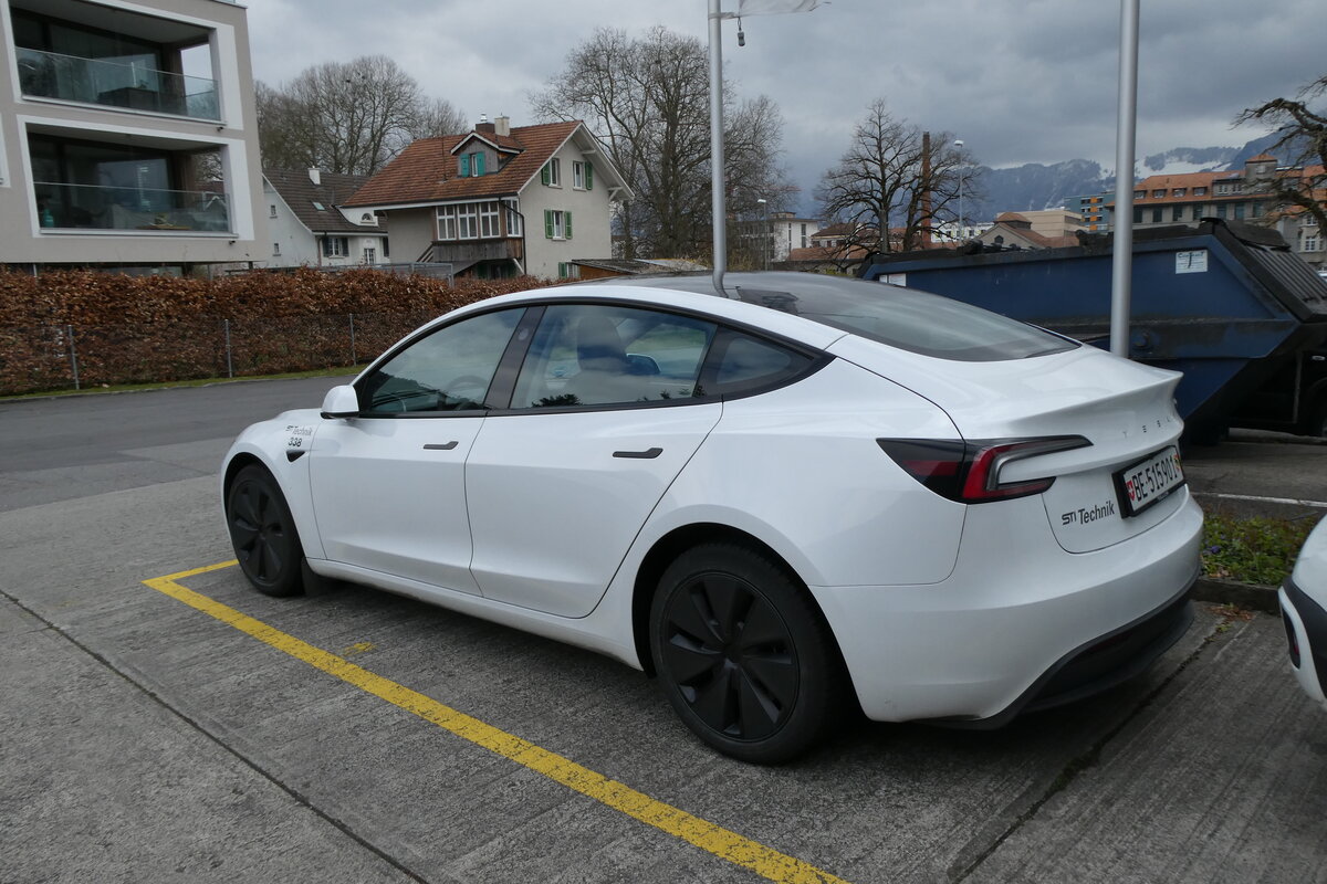 (285'860) - STI Thun - Nr. 338/BE 515'901 - Tesla am 29. M�rz 2026 on Thun, Garage