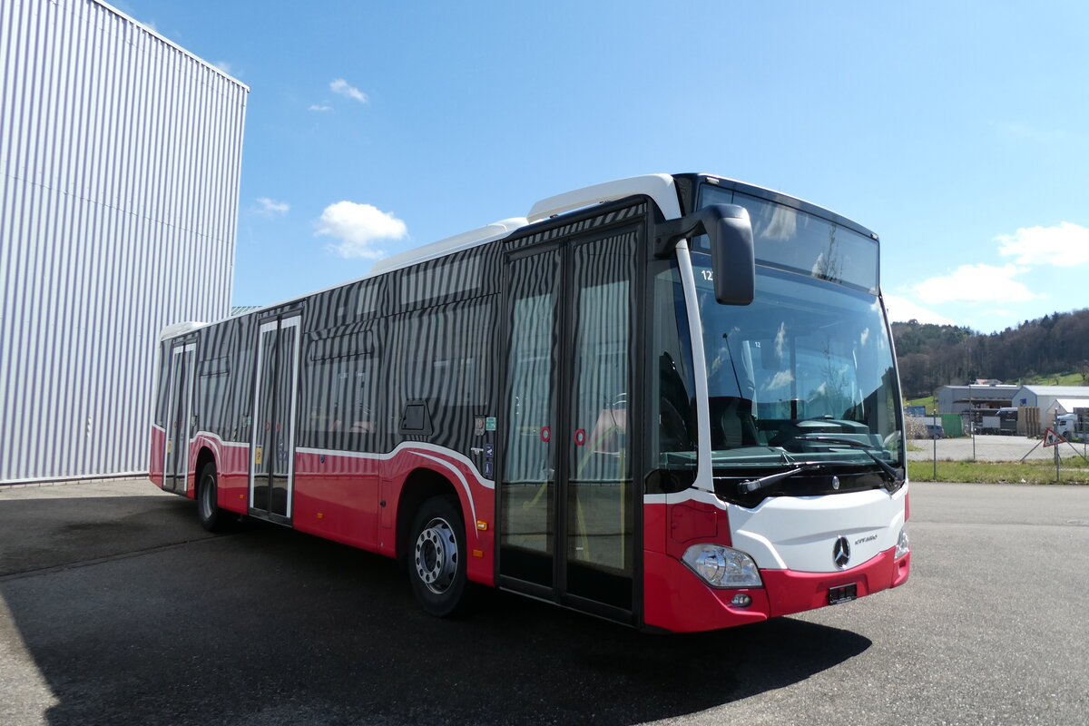 (285'996) - CarPostal Ouest - PID 12'302 - Mercedes (ex Wiener Linien, A-Wien Nr. 8120) am 6. April 2026 in Winterthur, Daimler Buses