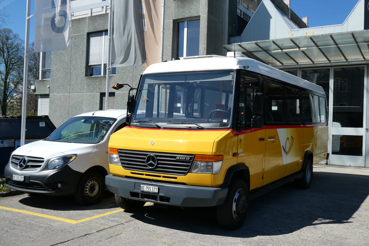 (286'033) - PostAuto Bern - BE 755'377/PID 5683 - Mercedes/Kusters am 8. April 2026 in Thun, Garage STI