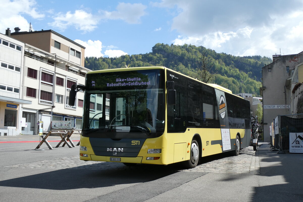 (286'237) - STI Thun - Nr. 153/BE 801'153 - MAN am 19. April 2026 in Thun, Berntorplatz