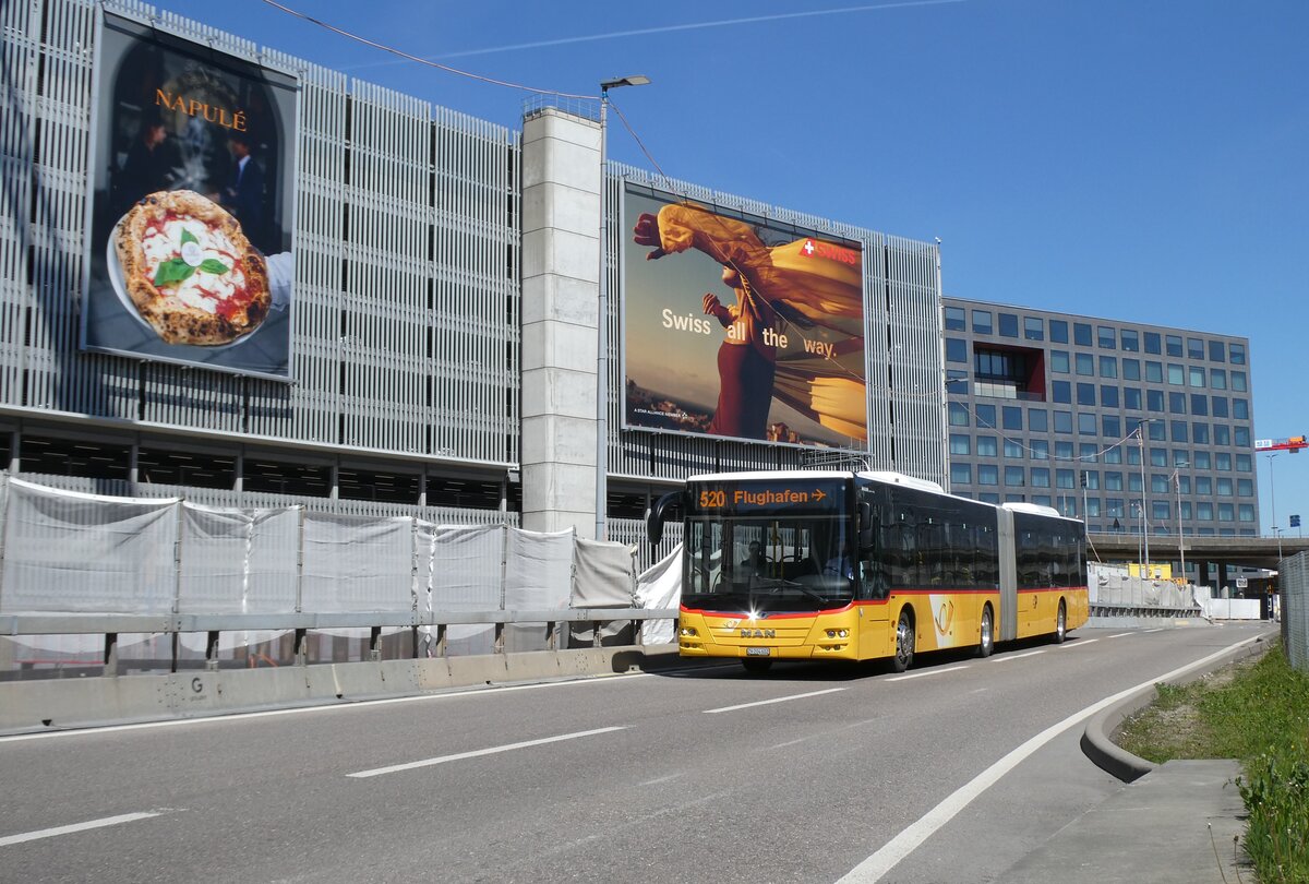 (286'306) - PostAuto Z�rich - Nr. 386/ZH 204'602/PID 11'266 - MAN am 23. April 2026 in Z�rich-Flughafen
