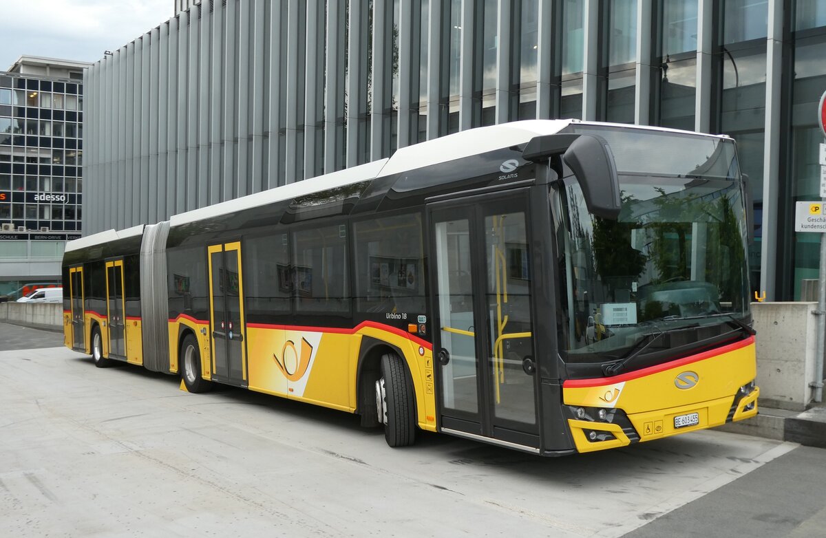 (286'452) - PostAuto Bern - Nr. 11'455/BE 603'455/PID 11'455 - Solaris am 28. April 2026 in bern, Postautostation