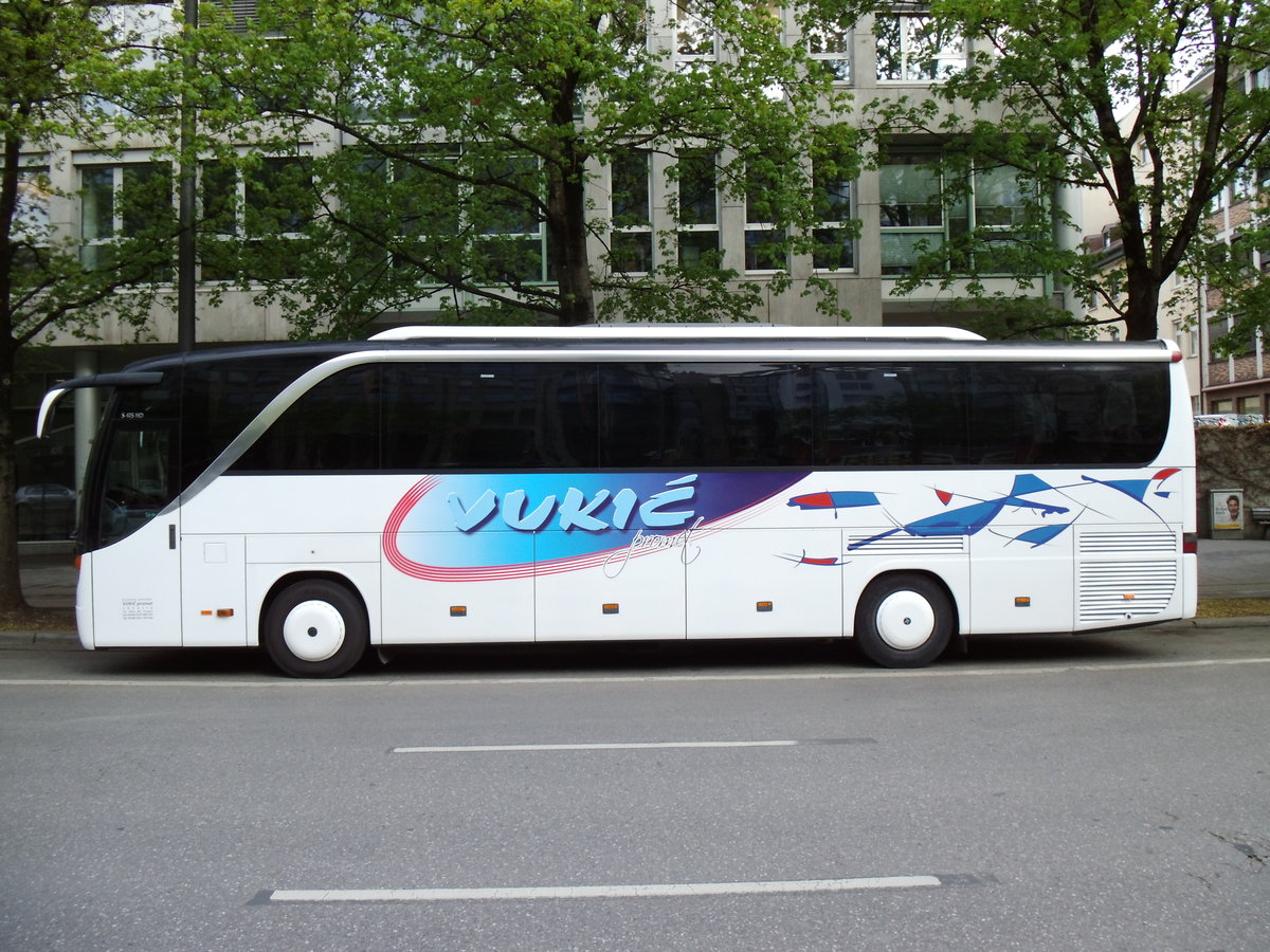 Aus Kroatien: Vukic, Trogir - Setra S 415 HD am 9. April 2014 in M�nchen (Aufnahme: Martin Beyer)