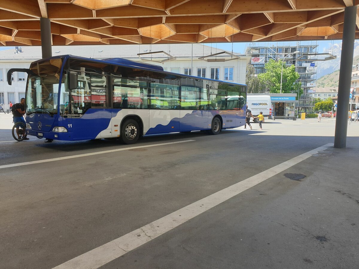 Lathion, Sion - Nr. 11/VS 5368 - (Ex VZO Gr�ningen) - Mercedes le 27 mai 2022 � Sion, gare
