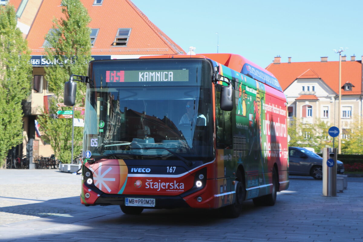 Marprom, Maribor - Nr. 167/MB PROM36 - eIveco am 18. September 2025 in Maribor (Aufnahme: Martin Beyer)