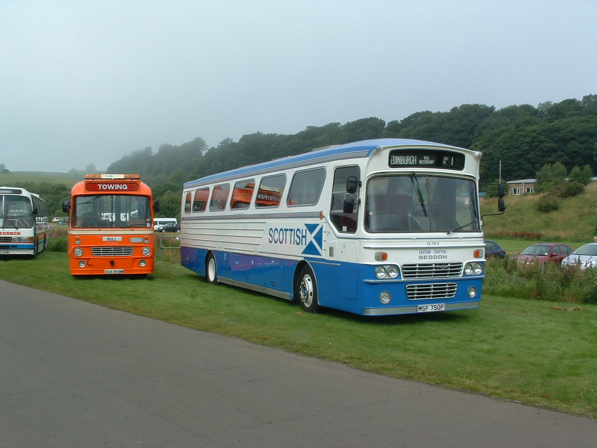 MSF 750P
1976 Seddon Pennine 7
Alexander C42Ft
Scottish Omnibuses XS750

Now preserved, seen at The Scottish Vintage Bus Museum, Lathalmond, Scotland 15th August 2010.