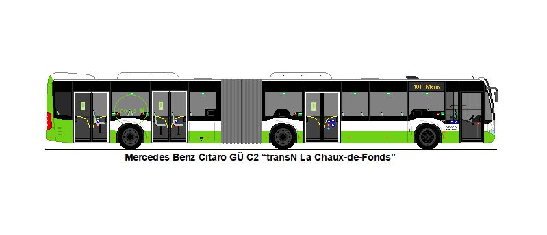transN, La Chaux-de-Fonds - Mercedes Benz Citaro G� C2