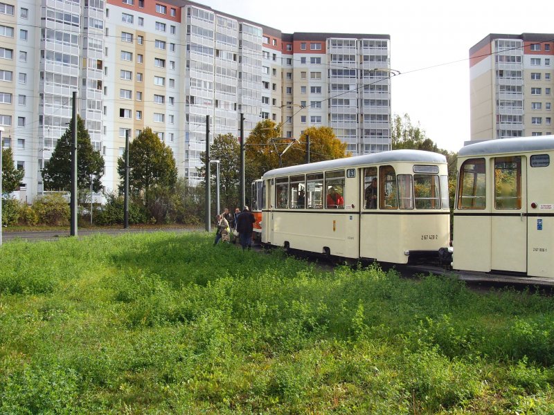 Beiwagen des Reko-Zuges in Hohensch�nhausen, Zingster Strasse, Berlin 18.10.2009
