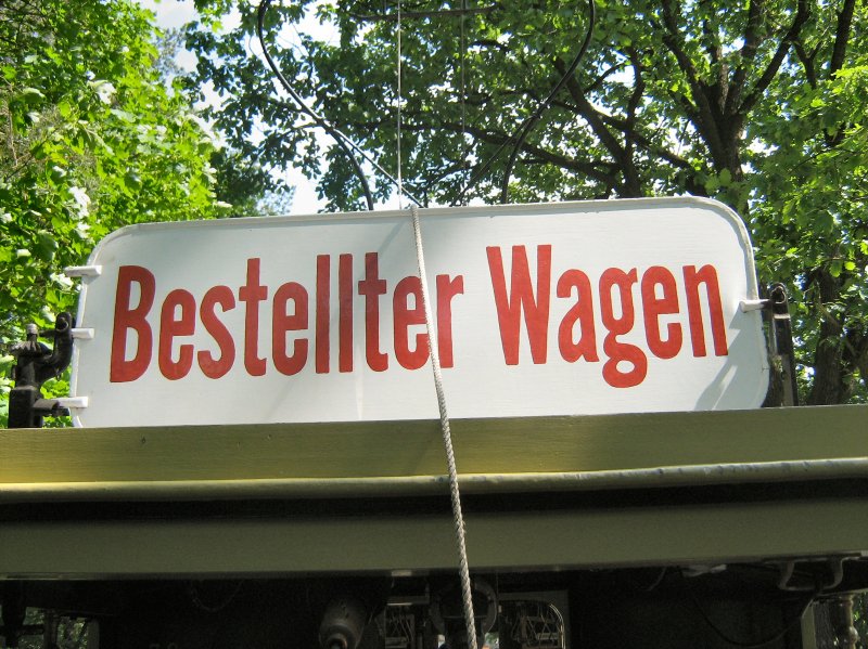 Detail Tw 10 w�hrend der Fahrt nach Rahnsdorf, 10.5.2009