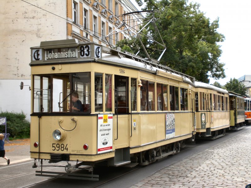 Dreier-Zug in Johannisthal, 9. 8. 2009