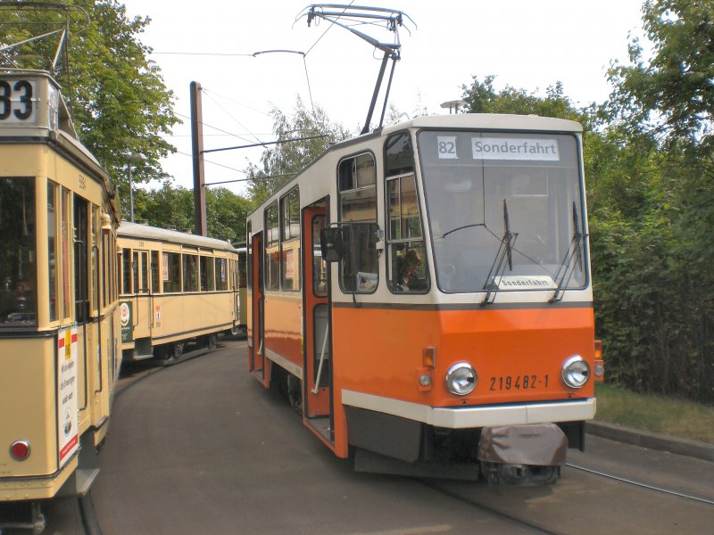 Hist.  KT4D in der Schleife Mahlsdorf, Berlin 9. August 2009