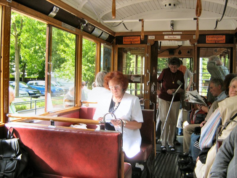 Im Beiwagen 339 bei der Themenfahrt 17.5.2009
