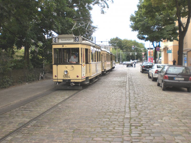 In der Schleife Hirtestrasse am S-Bahnhof K�penick, Berlin 9. August 2009