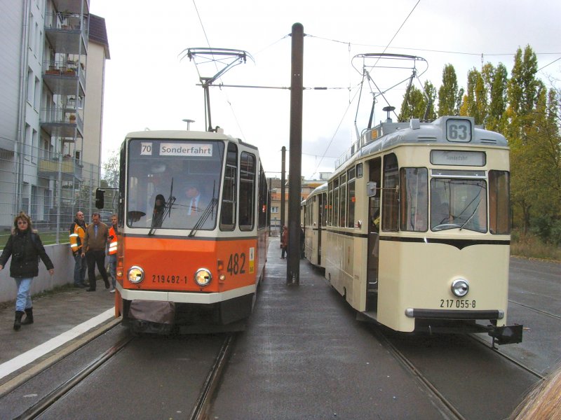 In der Wendeschleife Langenbeckstrasse, Berlin Oktober 2009
