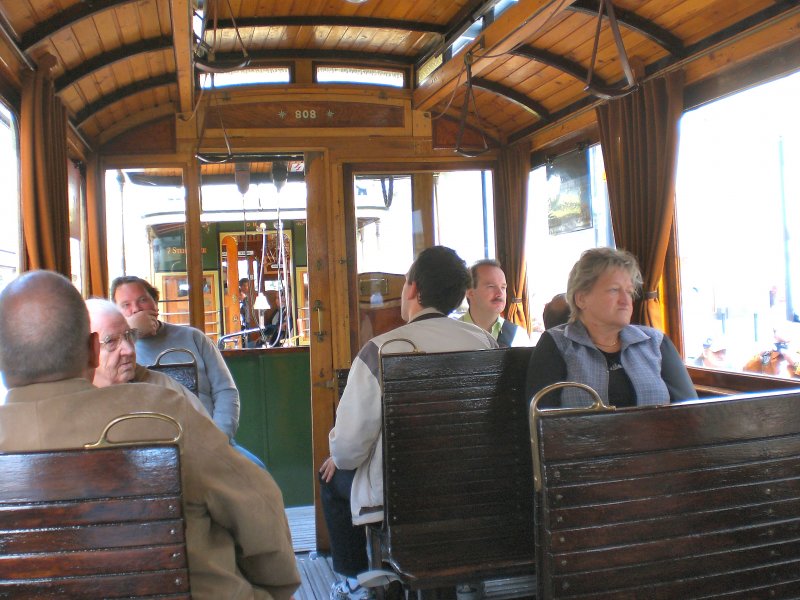 Innenansicht hist. Beiwagen 808