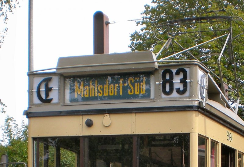 T24 mit Beschilderung als Linie 83E Mahlsdorf S�d, berlin 9. August 2009