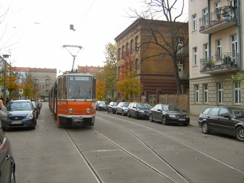 TATRA KT4D in der Wendeschleife U-Bhf. Schwarzkopffstrasse, 9.11.2008 Berlin