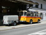 (237'951) - Schmid, Th�rishaus - Nr. 9/BE 26'105 - Saurer/R&J (ex Geiger, Adelboden Nr. 9) am 10. Juli 2022 beim Bahnhof Lavorgo