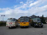 (268'740) - Aus der Schweiz: Ballestraz, Gr�ne - VS 11'615 - Saurer/Saurer (ex Girardet, Yverdon) + Schmid, Th�rishaus - BE 26'206 - Saurer/T�scher (ex P 24'244) + Lorenz, Lyssach - BE 2548 U -