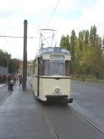 REKO-Zug als fr�here Linie 63, hier in der Schleife Langenbeckstrasse, Berlin 18.10.2009